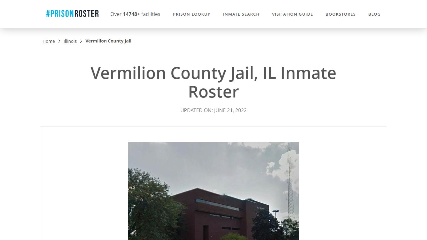 Vermilion County Jail, IL Inmate Roster